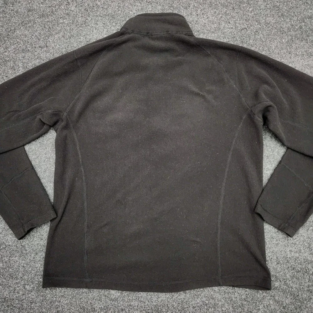 The North Face‎ Mens Medium Quarter Zip Fleece Pullover Black Pocket Lightweight